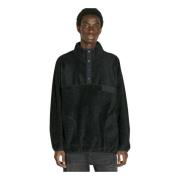 Comme des Garçons Fleece Half-Button Sweatshirt Black, Herr