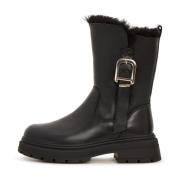 Cesare Gaspari Platform Ankelboots Black, Dam