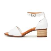 Cesare Gaspari Vita Blockklack Sandaler White, Dam