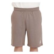 Converse Beige Sports Shorts med Gummi Logo Brown, Herr