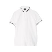 Emporio Armani Klassisk Polo White, Herr