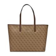 Guess Stor Tech Tote Väska Vit PU Beige, Dam