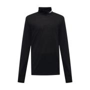 Jil Sander Turtlenecktröja med logotyp Black, Herr