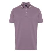 Paul & Shark Bomull Polo Skjorta 3 Knappar Italien Purple, Herr