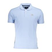 La Martina Ljusblå Slim-Fit Polo Shirt med Brodyr Blue, Herr