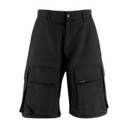 Represent Bomull Bermuda Shorts Black, Herr