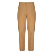 Ottod'Ame Beige Bomull Poplin Byxor med Fickor Beige, Dam