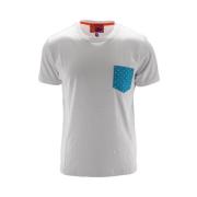 Gallo Vit Polka Dot T-shirt Beige, Herr