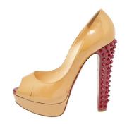 Christian Louboutin Pre-owned Pre-owned Laeder klackskor Beige, Dam