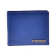 Baldinini Document holder in electric blue saffiano Blue, Herr