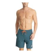 Emporio Armani EA7 Stiliga badshorts med dragsko Blue, Herr