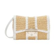 Furla Båginspirerad Mini Crossbody Väska Beige, Dam