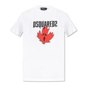 Dsquared2 T-shirt med logotyp White, Herr