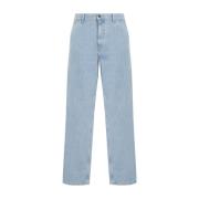 Carhartt Wip Blå Arbetsbyxa Single Knee Pant Blue, Herr