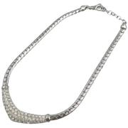 Dior Vintage Pre-owned Metall halsband Gray, Dam