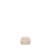 THEMOIRè Shiny Knots Cloud Clutch Väska White, Dam