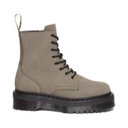 Dr. Martens Jadon Milled Nubuck Grå Stövlar Gray, Dam