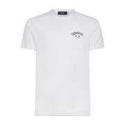 Dsquared2 Stilig T-shirt-uppgradering för män White, Herr