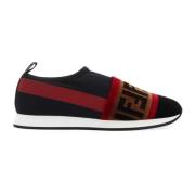 Fendi Svarta Slip-On Sneakers Ss21 Multicolor, Dam