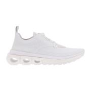 Salvatore Ferragamo Vita Nylon Sneakers Aw23 White, Herr