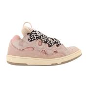 Lanvin Rosa Sneakers Snörning Gummisula Pink, Herr