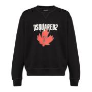 Dsquared2 Hoodie med logotyp Black, Herr