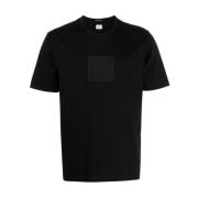 C.p. Company Logo Badge T-Shirt Black, Herr