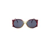 Dior Vintage Pre-owned Metall solglasgon Red, Dam