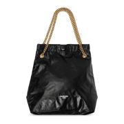 Balenciaga Crush Medium Shopper Väska Black, Dam