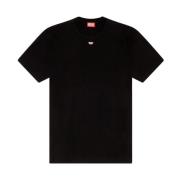 Diesel Broderad Logo Basic T-shirt Black, Herr