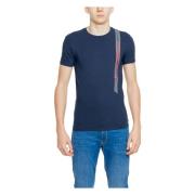 Emporio Armani Herr Basic T-shirt Vår/Sommar Kollektion Blue, Herr