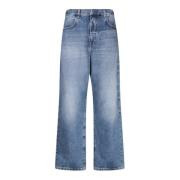 Givenchy Blå Bomullsjeans Mid-Rise Klassiska Fickor Blue, Herr