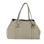 Gucci Vintage Pre-owned Canvas totevskor Beige, Dam