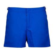 Orlebar Brown Enfärgade Badshorts Rakt Skär Blue, Herr