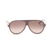 Dior Vintage Pre-owned Tyg solglasgon Brown, Dam