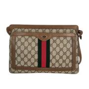 Gucci Vintage Pre-owned Laeder axelremsvskor Beige, Dam