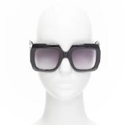 Gucci Vintage Pre-owned Acetat solglasgon Black, Dam