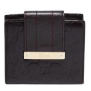 Gucci Vintage Pre-owned Laeder plnbcker Black, Dam