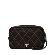 Prada Vintage Pre-owned Nylon prada-vskor Black, Dam