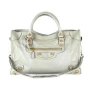 Balenciaga Vintage Pre-owned Laeder balenciaga-vskor Gray, Dam