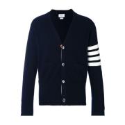 Thom Browne Blå Cashmere 4-Bar Cardigan Blue, Herr