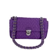 Prada Vintage Pre-owned Tyg handvskor Purple, Dam