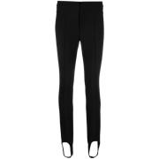 Moncler Svarta Veck Stigbygel Leggings Black, Dam