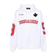 Dsquared2 Hoodies Felpa 100 White, Herr