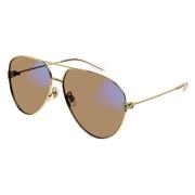 Gucci Stylish Sunglasses with Blue Brown Lenses Yellow, Dam