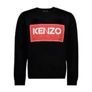 Kenzo Paris Sweatshirt med Logo Patch Black, Herr