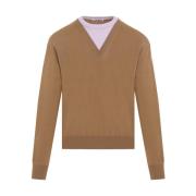 Jil Sander Valnöt Jumper Brown, Herr