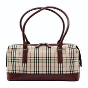 Burberry Vintage Pre-owned Laeder axelremsvskor Multicolor, Dam