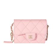 Chanel Vintage Pre-owned Laeder plnbcker Pink, Dam