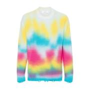 Laneus Tie Dye Sweater Pullover Multicolor, Herr